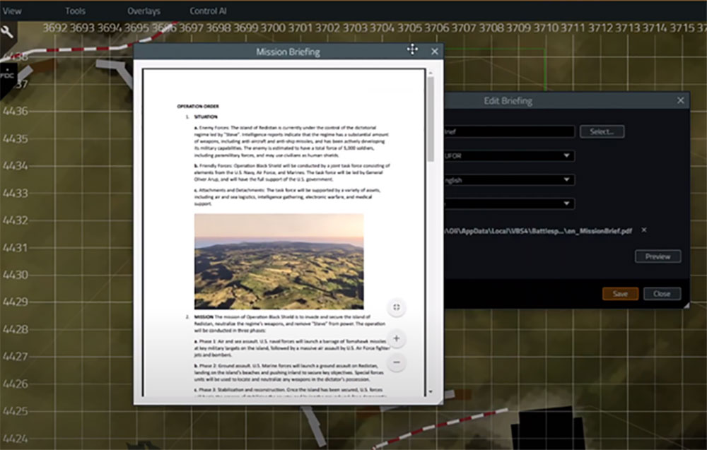 New VBS4 23.1 HTML Mission Briefings