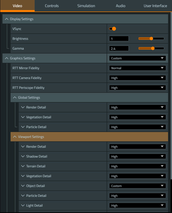 Latest video options in VBS4 23.1