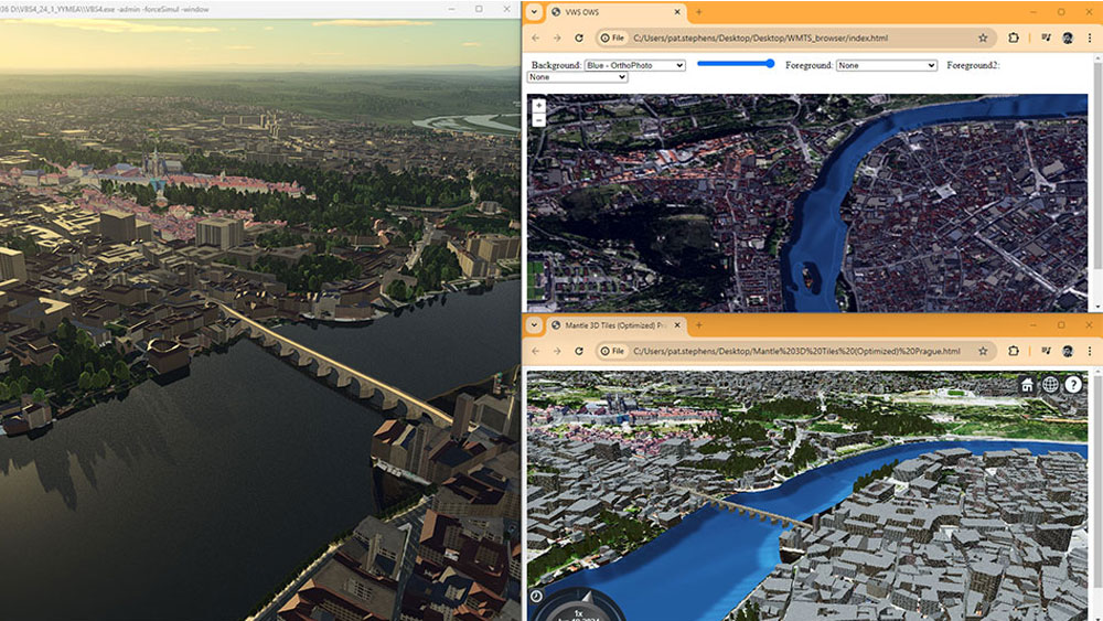 Mantle-hosted terrains are immediately available and correlated to other formats like 3DTiles and WMTS