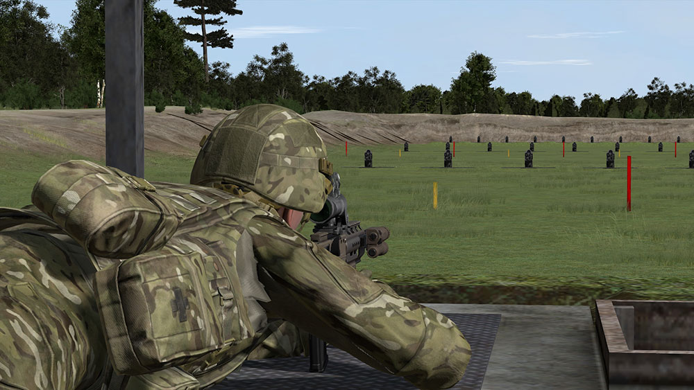 High-fidelity virtual firing ranges in VBS